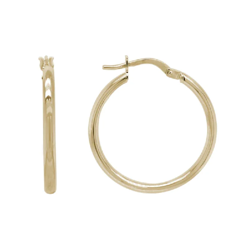 14k Gold 20mm Hoop Earrings