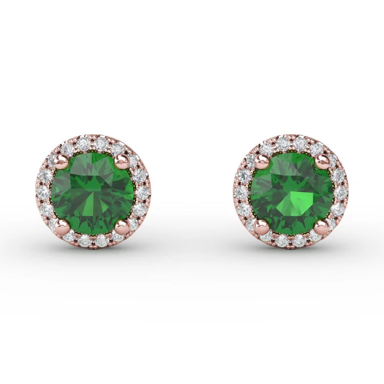 Dazzling Brilliant Cut Stud Earrings