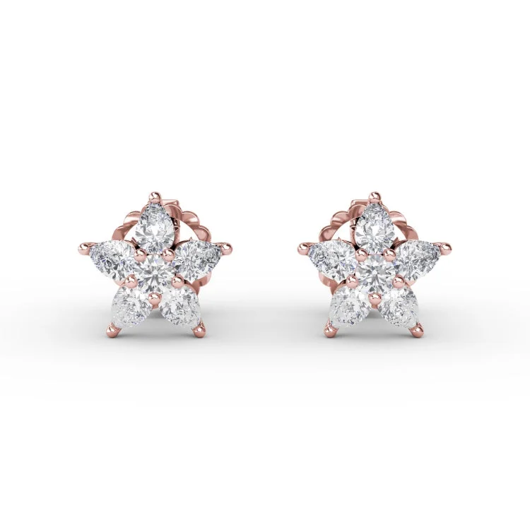 Shine Bright Diamond Star Stud Earrings