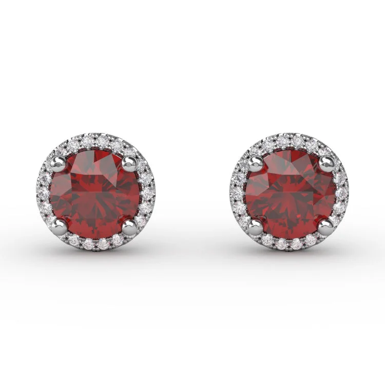 Dazzling Brilliant Cut Stud Earrings