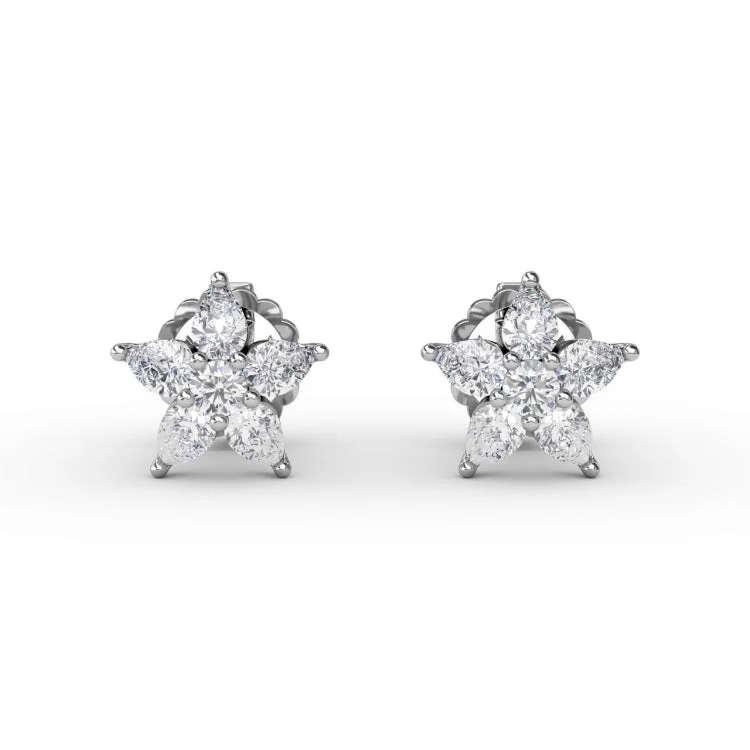 Shine Bright Diamond Star Stud Earrings