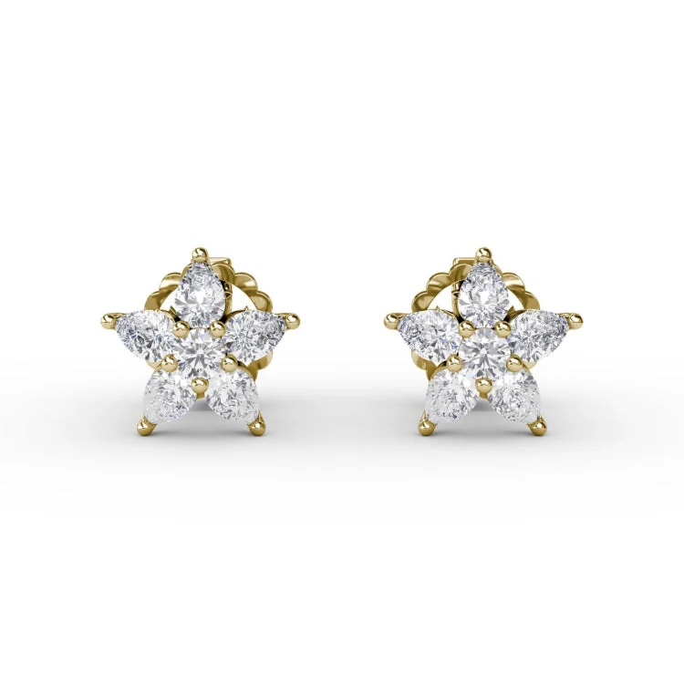 Shine Bright Diamond Star Stud Earrings