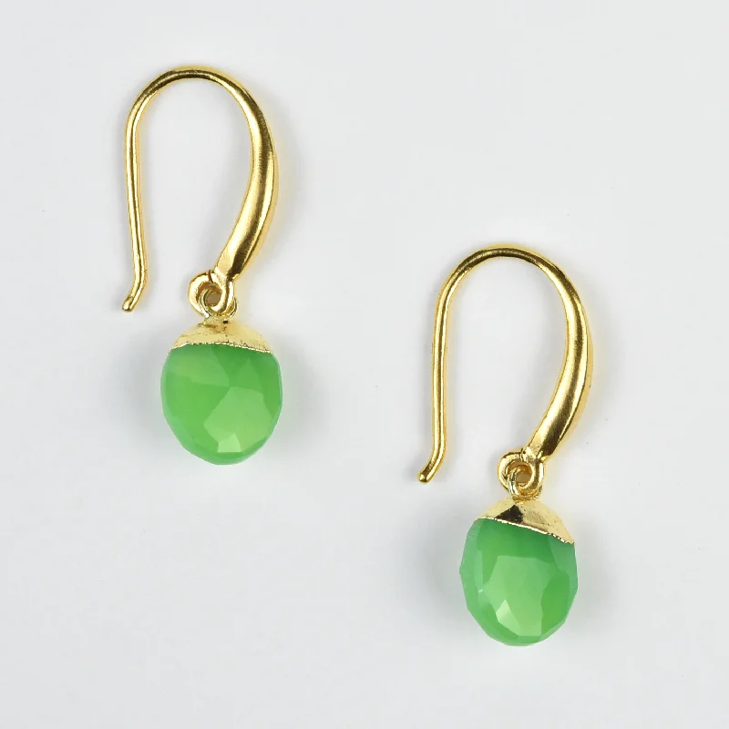 Chrysoprase Drop Earrings