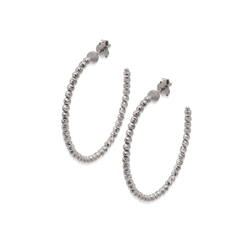 Desmos Diamond-Cut Hoop Earrings