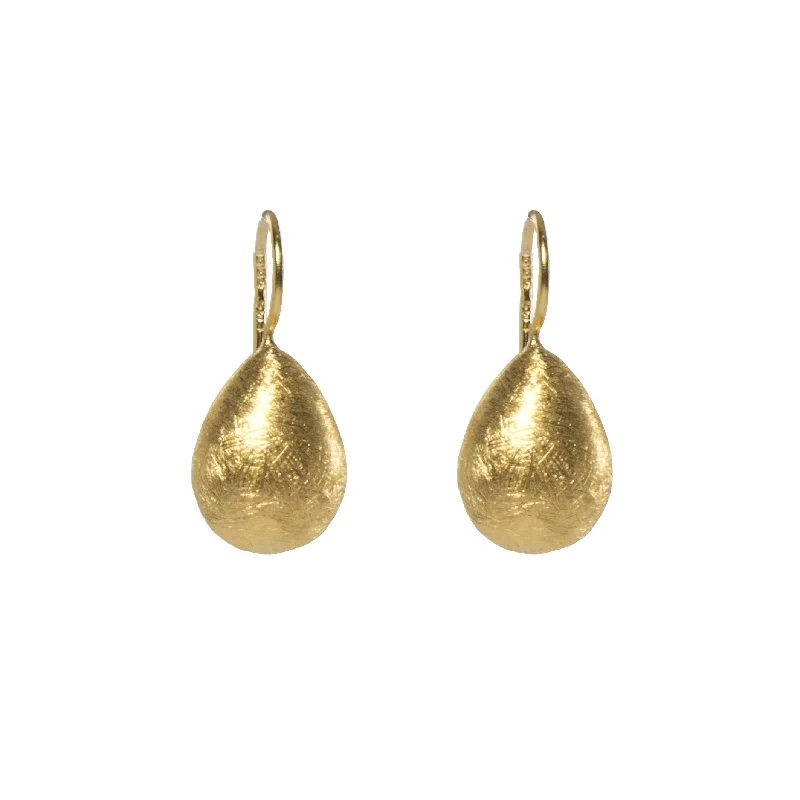 Gold Drop Earrings 24K Fair Trade Gold Vermeil