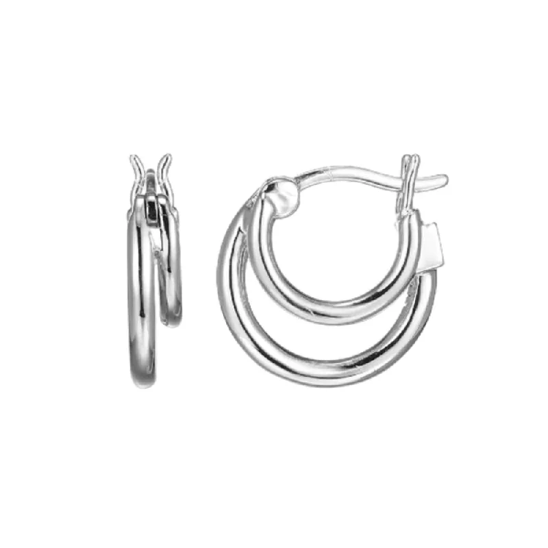 Elle "Simpatico" Double Hoop Earrings