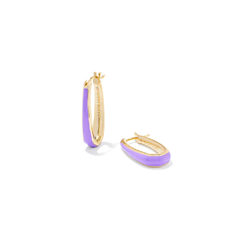 Gold Purple Enamel