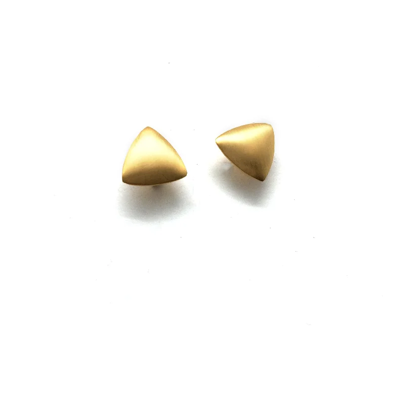 Mini Triangle Studs - Gold