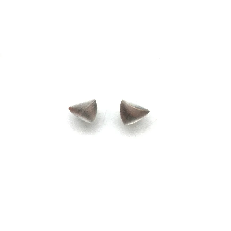 Mini Triangle Studs - Silver