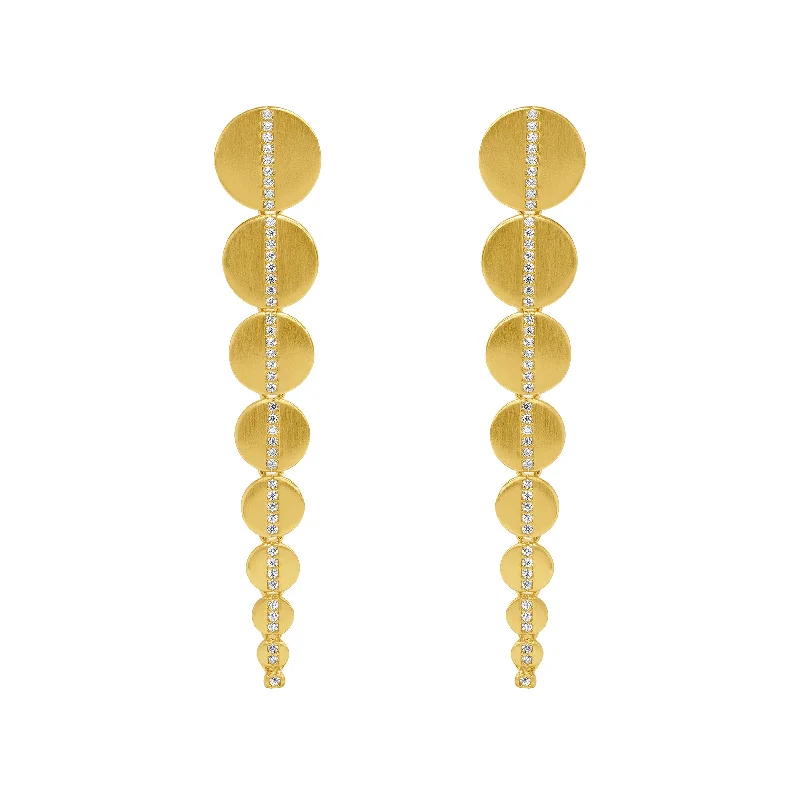 Scorpion Pave Statement Drop Earrings