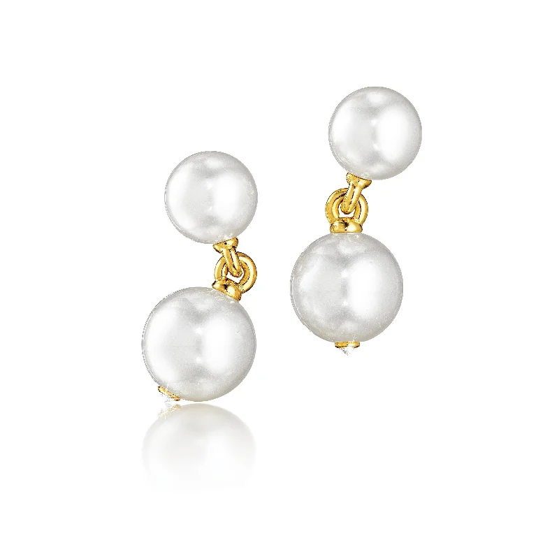 South Sea Pearl Drop Earclips