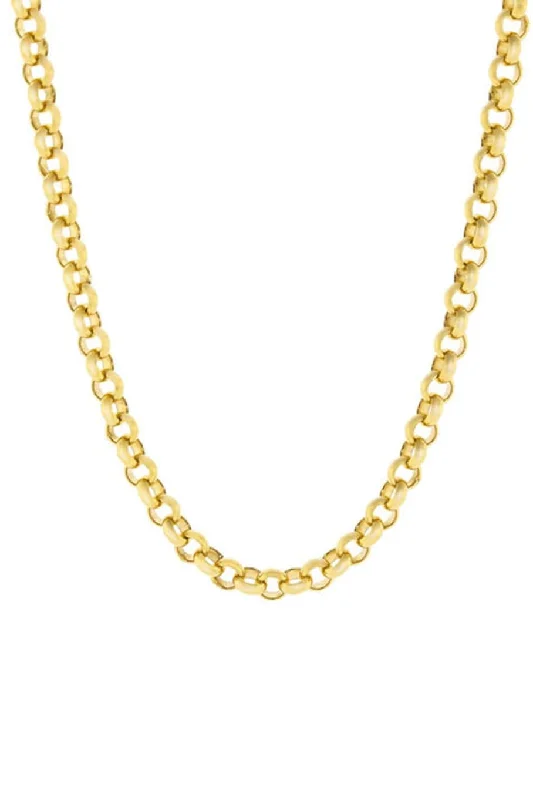 18 Inch 4.0MM Yellow Gold Rolo Chain