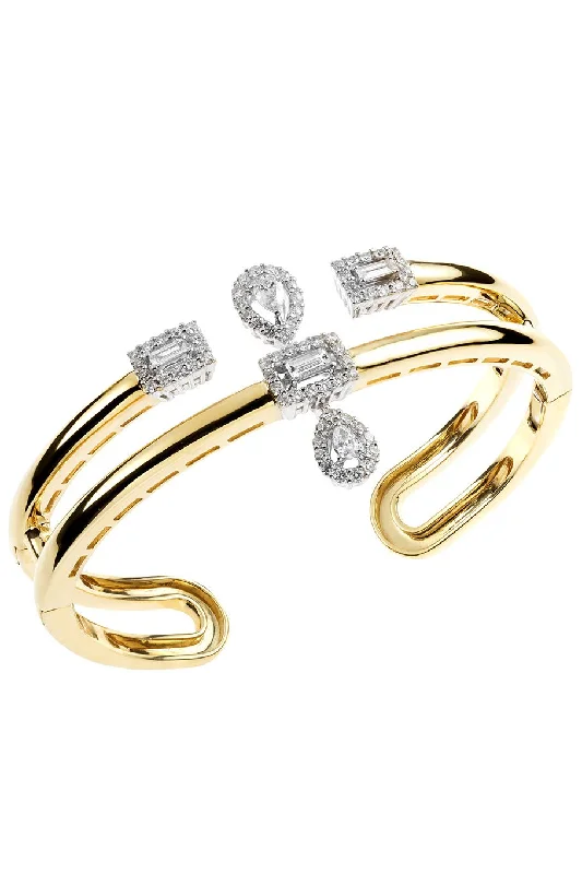 Baguette Diamond Bangle