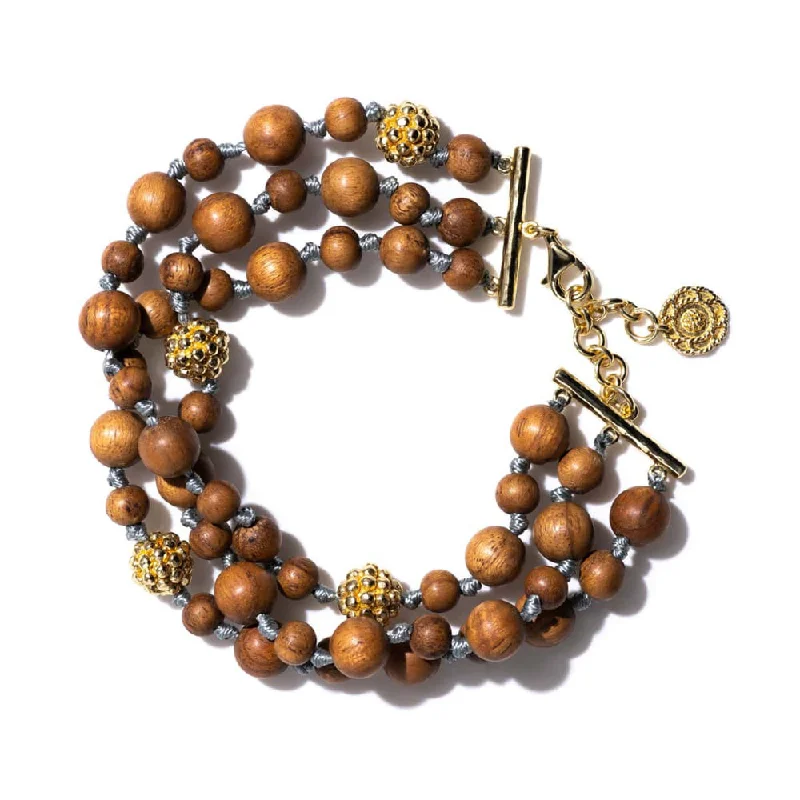 Capucine De Wulf Earth Goddess Beads Bracelet in Teak