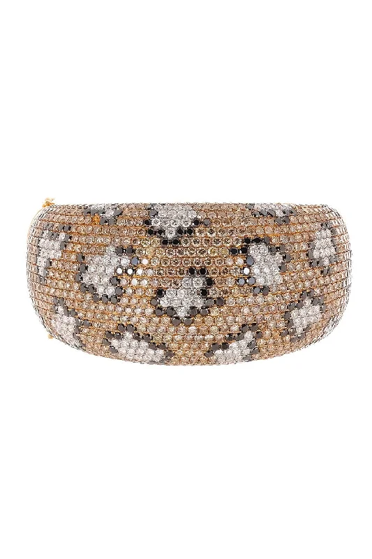 Diamond Leopard Bangle