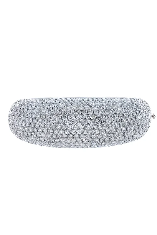 Diamond Pave Halfway Bangle