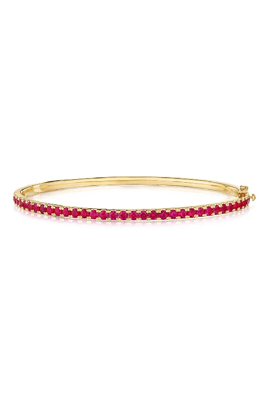 Ruby Bangle Bracelet