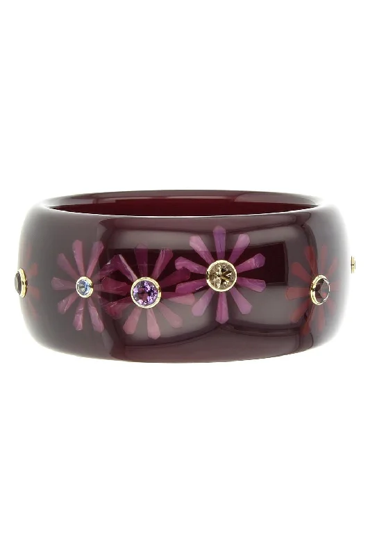 Amethyst Burgundy Bakelite Bangle