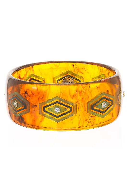 Topaz Tortoise Bakelite Bangle