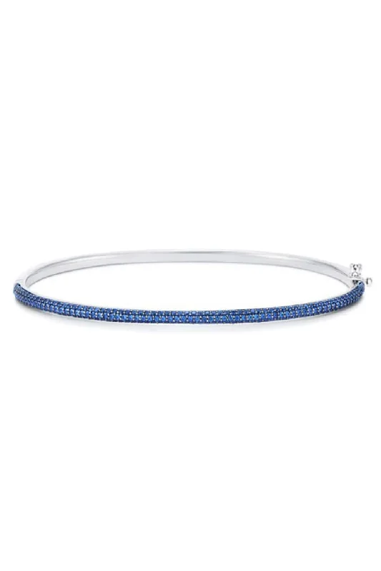 Stackable Blue Sapphire Bangle