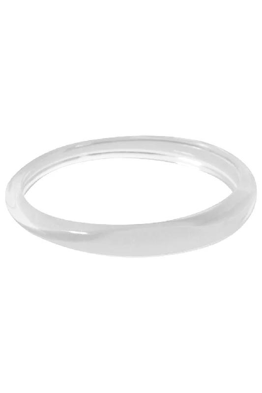 Tapered Lucite Bangle Bracelet